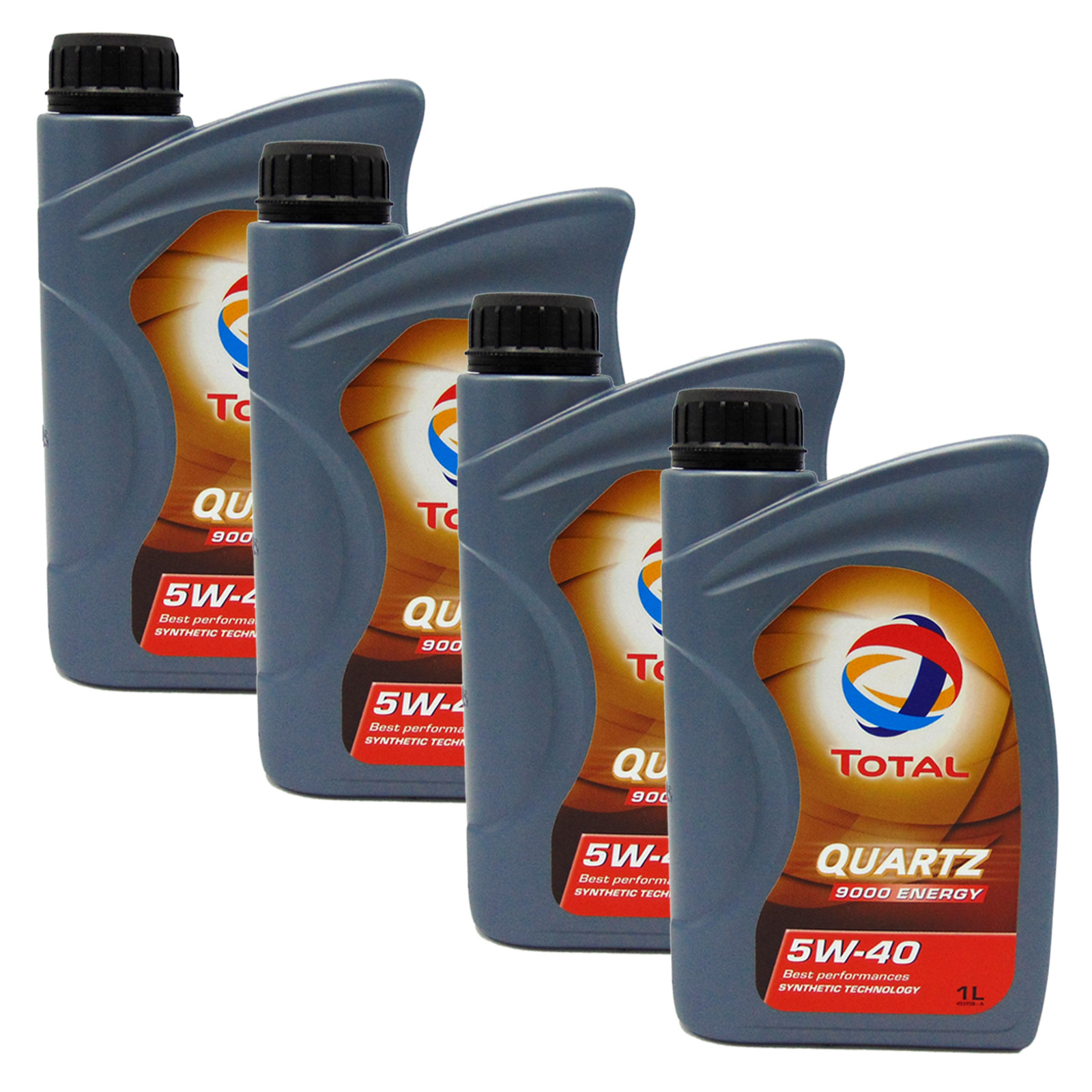 Kit Olio Motore Total Quartz 9000 5W40 Litri 4 Ricambi Auto SMC